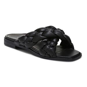 VIONIC Karina Black Braided Sandal
